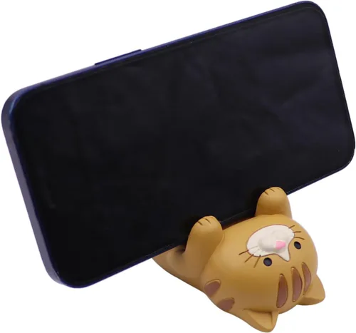 Suillty Lindo gato animal teléfono celular soporte para escritorio Smartphone teléfono móvil soporte escritorio decoración hogar regalo
