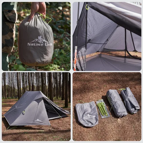 Miniatura 6 de Altair Dos - Tienda de campaña ultraligera para 2 personas, impermeable, compacta, 3 estaciones, refugio de doble pared para mochileros, camping