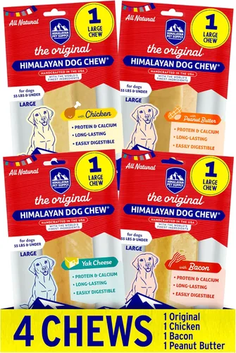 Miniatura 12 de Himalayan Dog Chew Masticables originales de queso de yak para perros, The Better-For-You, 100% natural, de larga duración, saludables y seguros