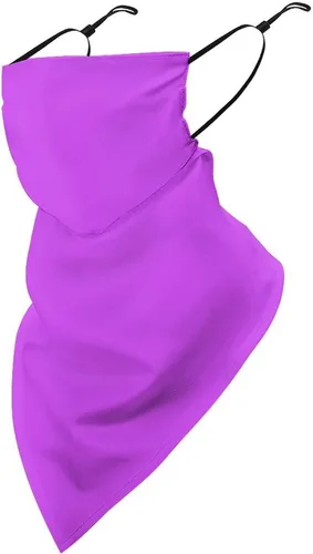 Miniatura 24 de Bufanda triangular reutilizable con cinta elástica para las orejas, protección solar UV