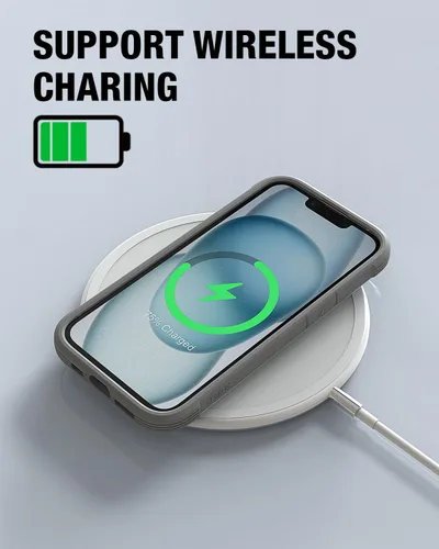 Miniatura 7 de RAPTIC Shield para iPhone 15, funda protectora transparente a prueba de golpes, grado militar, probada en caídas de 10 pies, marco de aluminio