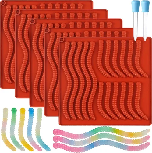 Miniatura 11 de 3 moldes cuadrados de silicona para caramelos, 126 cavidades, mini moldes cuadrados de silicona para caramelos, gomitas, chocolate, cubitos de hielo