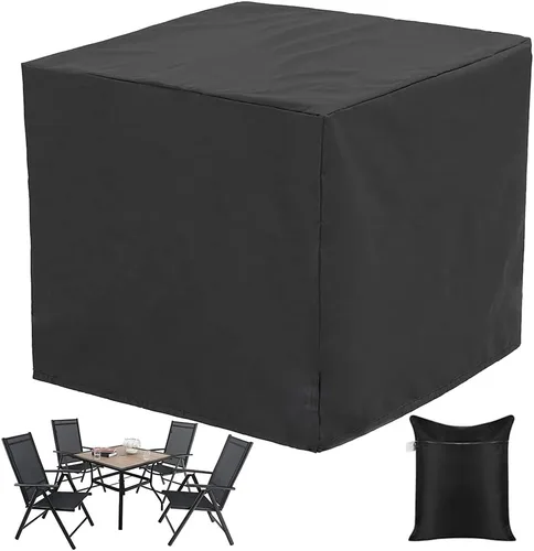 Juego de fundas cuadradas / rectangulares para muebles de mesa de patio, impermeables, para interiores y exteriores, a prueba de polvo, para mesa de