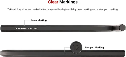 Miniatura 2 de TEKTON Llave en L hexagonal de extremo plano de 0.591 in KLX22150