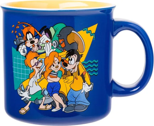 Miniatura 33 de Silver Buffalo - Taza de cerámica de campamento de Los Ositos Cariñositos con purpurina y frase «Positive Vibes» de 20 onzas Care Bears Vibes