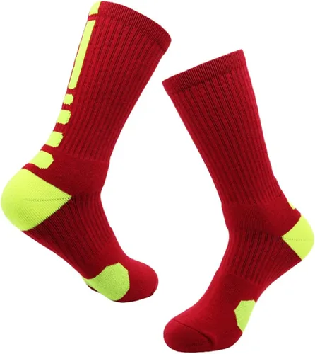 Miniatura 7 de 5 pares de calcetines deportivos deportivos para hombre calcetines de compresión largos acolchados de baloncesto de élite talla 65-115