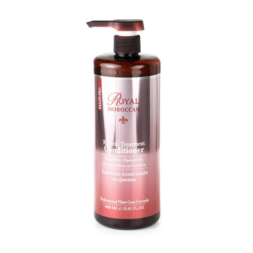 Royal Moroccan Acondicionador de queratina con protección del color (33.8 fl oz / 33.8 oz) Aceite de argán orgánico | Acondicionador hidratante