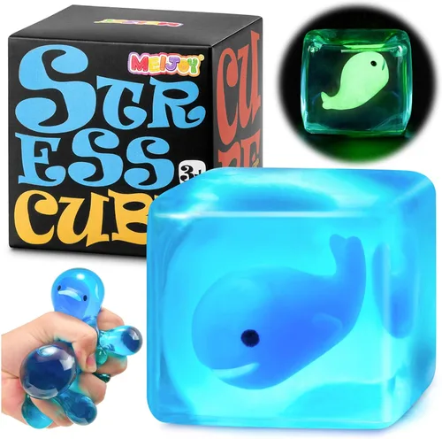 Miniatura 9 de Juguetes sensoriales para la ansiedad con forma de cubo para niños y adultos con autismo, pelotas antiestrés para adultos, juguetes blandos