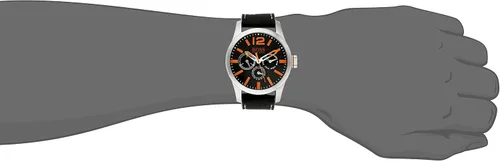 Miniatura 2 de BOSS Orange 1513228 PARIS Reloj analógico de cuarzo negro para hombre, Reloj de cuarzo