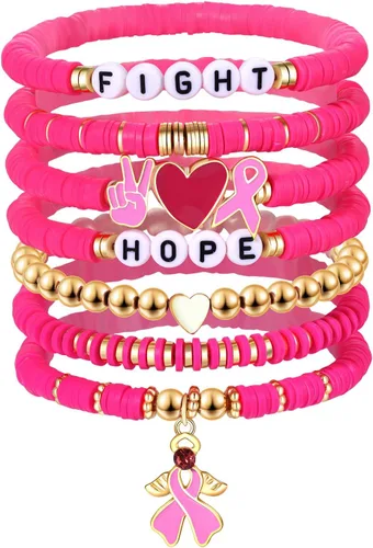 Miniatura 97 de Surfer Heishi - Pulseras apilables para mujer, apilables, de vinilo arcoíris, disco de arcilla, pulseras elásticas para la amistad, joyería bohemia