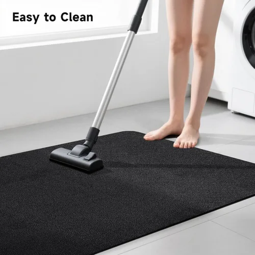 Miniatura 5 de Tapete negro para silla de oficina, tapetes duraderos para sillas de escritorio para suelos de madera dura y azulejos, debajo de las sillas