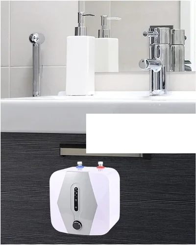 Miniatura 5 de Calentador de agua eléctrico, mini tanque de almacenamiento de calentador de agua caliente, calentador de agua eléctrico de 110 V, cocina y hogar, 8