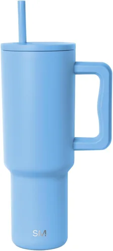 Miniatura 75 de Simple Modern Vaso Trek de 40 oz con Asa y Tapa con Pajilla Vaso de Viaje Aislado de Acero Inoxidable Apto para Portavasos Slumberland