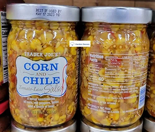 Miniatura 2 de Trader Joe's Corn and Chile Salsa sin tomate 13.75oz 13.76 oz (dos botellas)