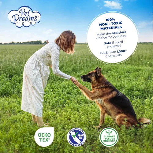Miniatura 9 de Pet Dreams Funda para jaula de perro - Forro cómodo y protector de cola para perro para dentro de la jaula, se ajusta a jaulas iCrate 18, 24, 30
