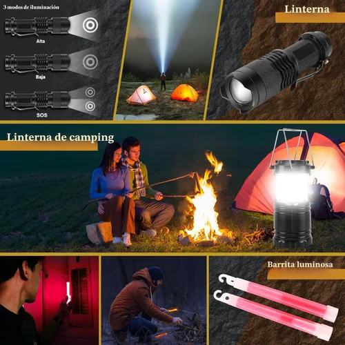 Miniatura 3 de Abpir Kit de supervivencia de emergencia de 318 piezas, equipo de supervivencia y equipo de primeros auxilios, suministros médicos para vehículos