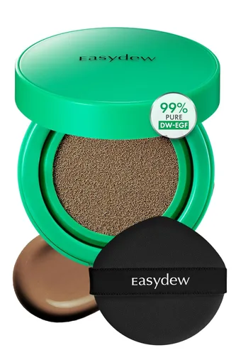 Miniatura 13 de Easydew Mela B Cojín de Ampolla Tonificante – 2 en 1 maquillaje coreano para el cuidado de la piel y la belleza facial – Base de cojín de cobertura