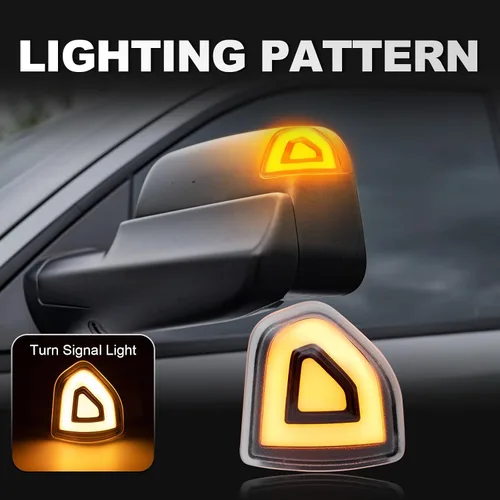 Miniatura 2 de Luces LED de Señal de Giro para Espejo Lateral Compatible con Ram 1500 2010-2023/para Ram 1500 Classic 2019-2022/para Ram 2500 2010-2018/para Ram