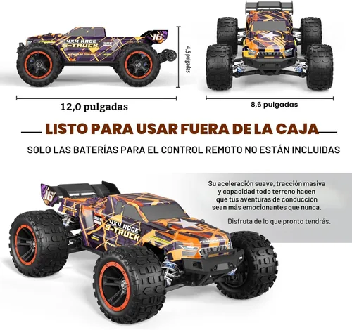 Miniatura 6 de HAIBOXING Camión de control remoto RC sin escobillas 16890A a escala 1/16 4X4 Camión de control remoto rápido 48 KM/H de velocidad máxima, coches RC