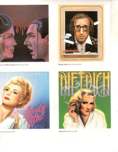 Woody Allen Marlene Dietrich Rita Hayworth revista de recorte original foto 1pg 8x10 #Q6328