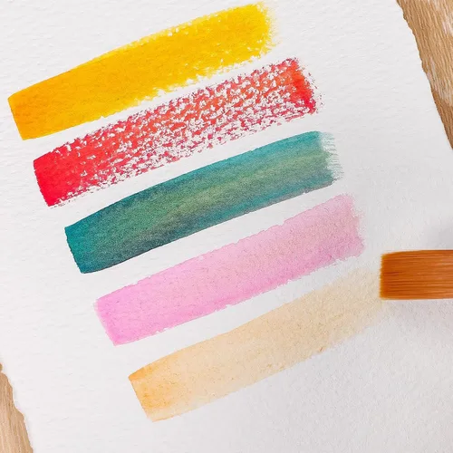 Miniatura 4 de 50 hojas de papel para acuarela de 4 x 6 pulgadas, 300 g/m², papel de borde deshilachado, papel hecho a mano, papel de algodón para acuarelas