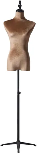 Miniatura 18 de Maniquí de cuerpo completo femenino de altura ajustable, soporte de ropa, brazo de madera desmontable utilizado para mostrar ropa (blanco, torso)