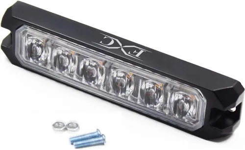 Miniatura 7 de Purishion - Luz estroboscópica con 6 luces LED color ámbar, impermeable, para barra de precaución, 10 patrones intermitentes, apto para automóvil
