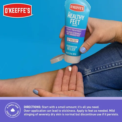 Miniatura 7 de Crema de manos y crema para pies de tratamiento nocturno Working Hands y Healthy Feet de O'Keeffe's, tubo de 200 g