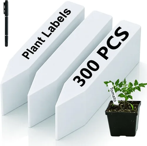 Paquete de 300 etiquetas para plantas, etiquetas de nombre de plantas en maceta de 4 pulgadas, marcadores de semillas de plántulas, etiqueta de