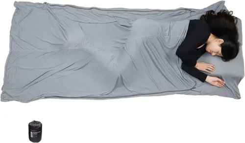Miniatura 10 de BROWINT Forro 100% Thermolite para saco de dormir con 2 cremalleras, momia con capucha y rectangular para campamento; saco de dormir para adultos