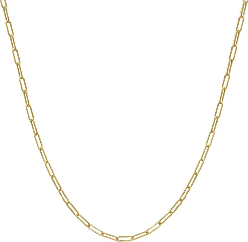 Miniatura 2 de Amanda Rose - Collar de cadena de oro amarillo de 14 quilates de 0.118in para mujer (elige tu longitud)