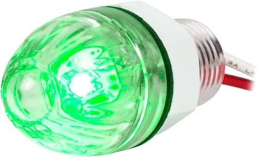 Miniatura 13 de GG Grand General 75390 Mini empuje/tornillo sandía ámbar/ámbar luz LED con tuerca 1 pulgada