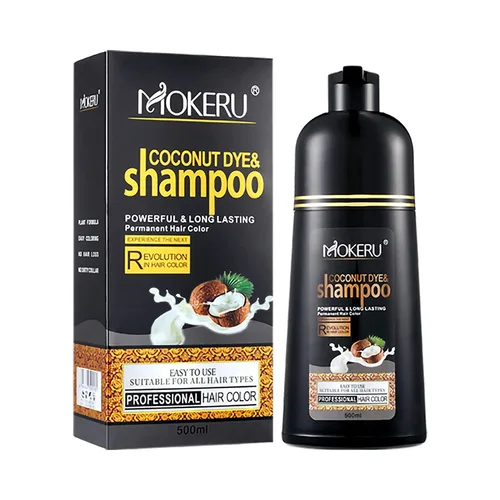 Miniatura 2 de Maani Coconut Oil Hair Color Shampoo, Light Brown, 500 ML: Instant Fast Acting Long Lasting Hair Color Shampoo for Gray Hair, Nourishing