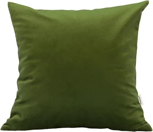 Miniatura 6 de TangDepot - Funda de almohada lisa de terciopelo, funda de cojín supersuave de lujo, muchas opciones de colores y tamaños