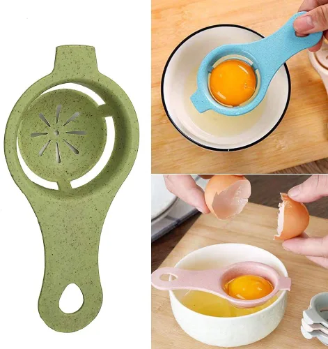 Miniatura 3 de Separador de huevos, separador de yema de huevo, separador de clara de huevo, colador, filtro divisor, herramienta separadora de huevos, utensilios