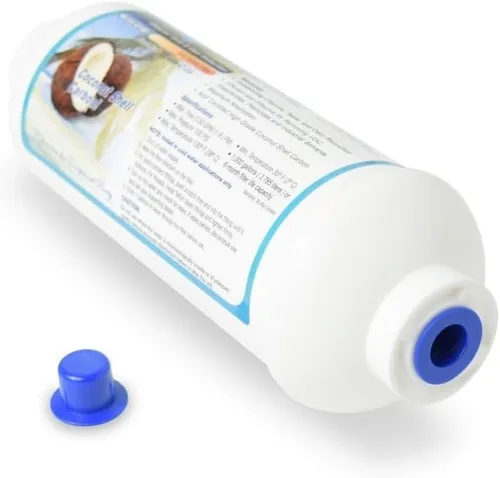 Miniatura 3 de PureT Filtro compacto poscarbono en línea de 2 x 6 pulgadas con conexión roscada NPT de 1/4 pulgadas - Filtro de pulido GAC para sistemas de ósmosis