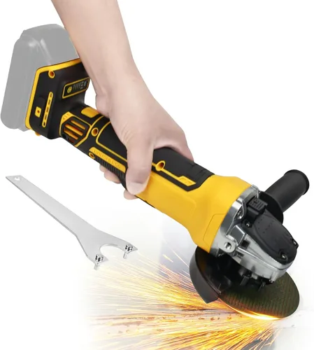 Amoladora angular inalámbrica para baterías Dewalt de 20 V, amoladora eléctrica sin escobillas de 6600 RPM, amoladora de metal de 4 velocidades
