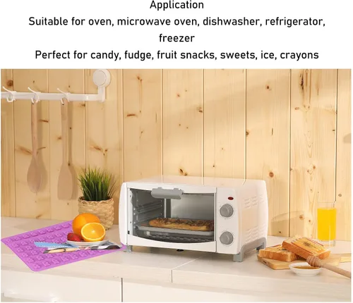 Miniatura 4 de 10 piezas de caramelo de silicona mini dinosaurio oso corazón forma de dona alta baja temperatura resistente con goteros para dulces de bricolaje