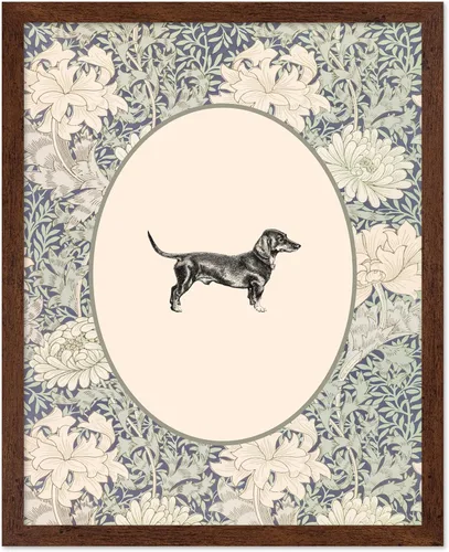 Miniatura 32 de Poster Master Póster Vintage de Cocker Spaniel Inglés - Impronta Retro de Perro - Arte Floral - Arte de Cachorros - Arte para Amantes de Animales