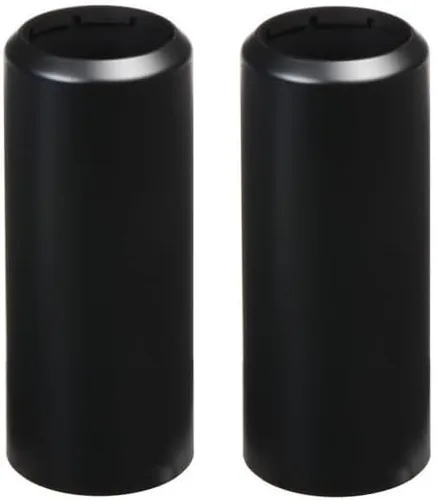 2 piezas de repuesto para batería de micrófono, tapa/tapa/taza para Shure BLX288/PG58, BLX2/PG58 inalámbrico (negro)