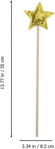 Miniatura 2 de Kisangel Varita mágica con forma de estrella para niñas, juguetes de fiesta de disfraces de 12.99 pulgadas, accesorios ligeros