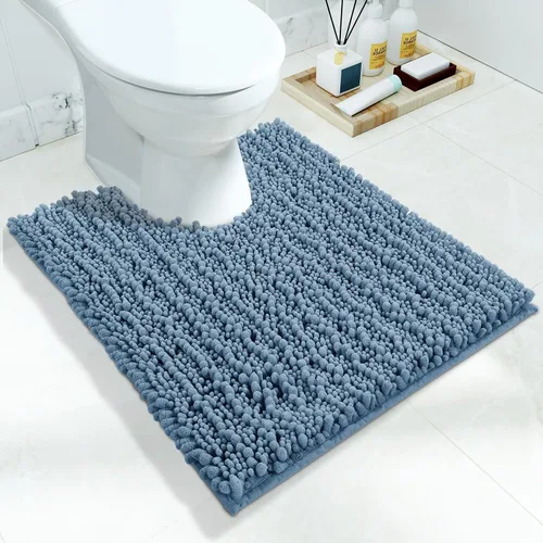 Miniatura 128 de Yimobra Alfombras de Baño Antideslizantes Lavables - Alfombra de Baño de Chenilla Ultra Suave Absorbente, Alfombra Peluda de Secado Rápido para Negro