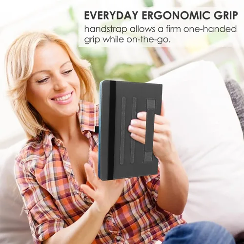 Miniatura 4 de HGWALP Funda universal para tablet de 9, 9.7, 10.1, 10.2, 10.5, 10.9 y 11 pulgadas, funda para tablet con múltiples ángeles de visión con correa