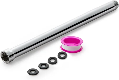 Miniatura 23 de OFFO Brazo de extensión de cabezal de ducha, extensión de brazo de ducha, extensor de cabezal de ducha hecho de acero inoxidable 304, extensión