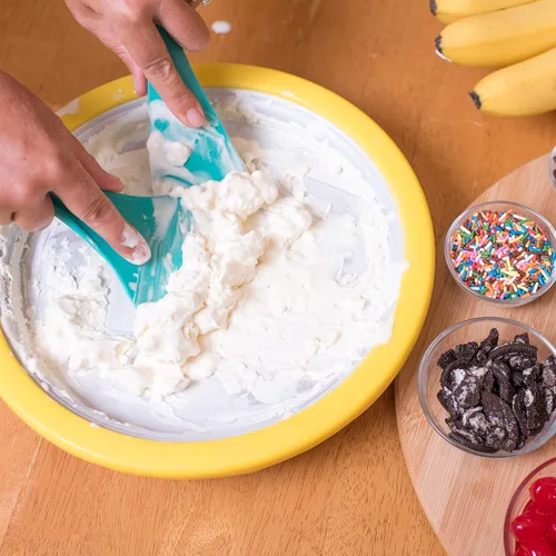 Miniatura 9 de Máquina de helado - Golosinas congeladas en minutos - Ice Cream Time Pan - Yogur congelado, sorbete, gelato - Diversión familiar, alternativa
