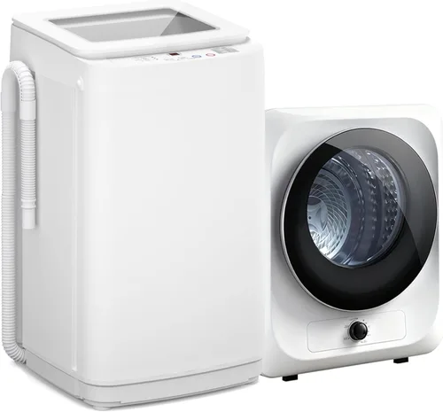 Miniatura 6 de Auertech Portable Washer and Dryer Combo Set, 14 lbs Fully Automatic Washing Machine & 1.5 Cu.Ft Portable Clothes Dryers, Built-in Drain Pump