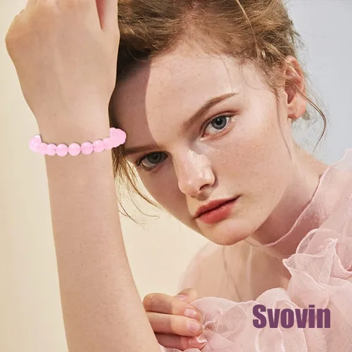 Miniatura 3 de Svovin Juego de 12 pulseras de piedras preciosas curativas de cuentas de 0.315in para hombres y mujeres, unisex, ojo de tigre, amatista, energía