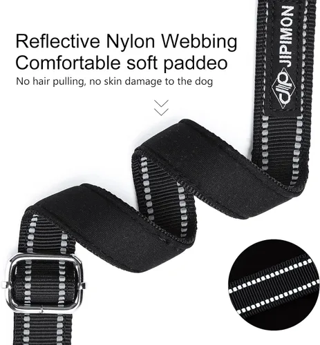 Miniatura 3 de Collar Martingala para perros, cadena reflectante de acero inoxidable, collar martingala ajustable de seguridad para perros pequeños, medianos y Rojo