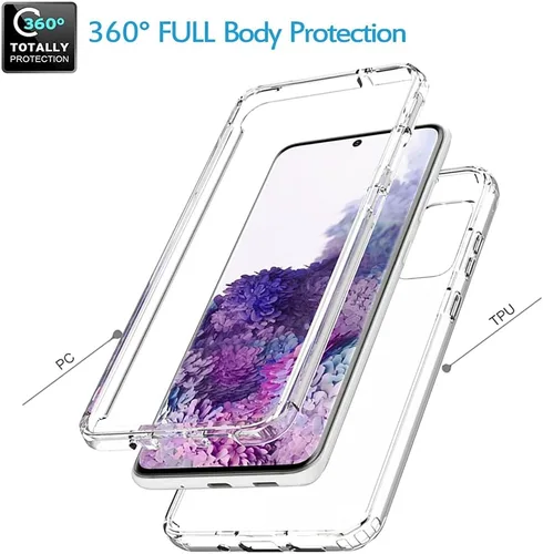Miniatura 3 de Funda para Galaxy S20 5G de 6.2 pulgadas (no compatible con S20 FE), Samsung S20 para niñas, funda protectora de cuerpo completo transparente a