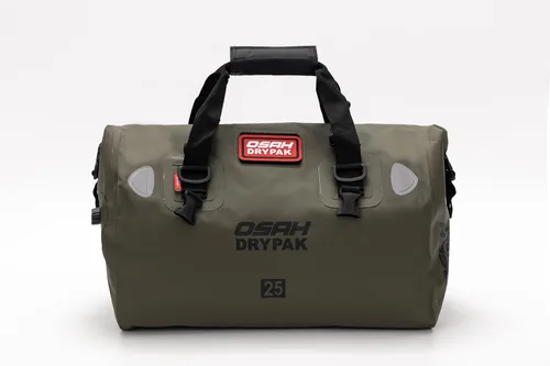 Miniatura 12 de Bolsa de lona impermeable y maleta - Bolsa seca para motocicleta, bolsas de sillín con cierre enrollable, gran espacio de almacenamiento, para Negro